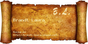 Brandt Laura névjegykártya